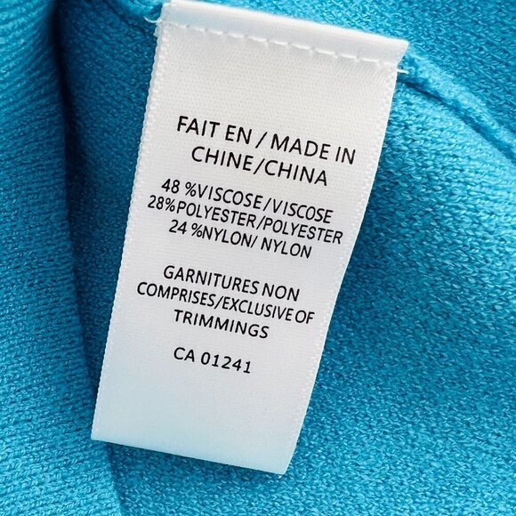 NWT Simons Twik Stripe Halter Crop Top Blue Sz L - Picture 6 of 8